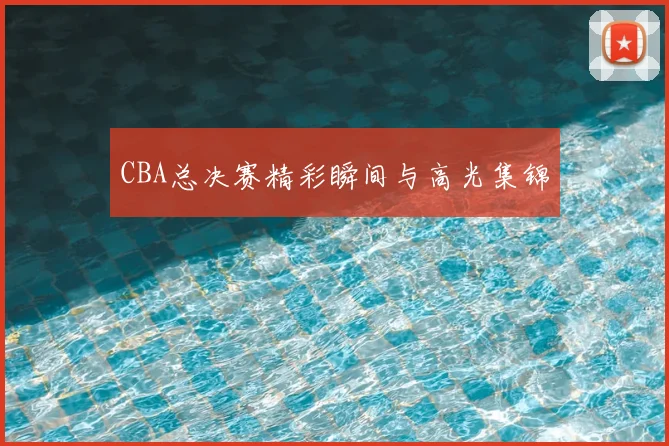 CBA总决赛精彩瞬间与高光集锦