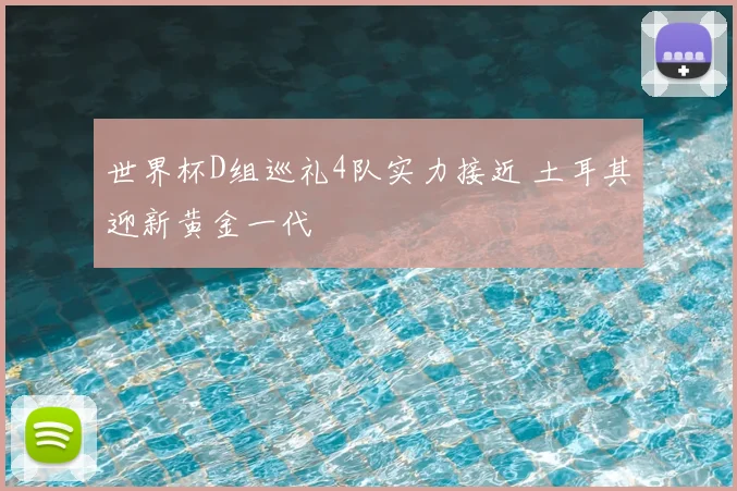 世界杯D组巡礼4队实力接近 土耳其迎新黄金一代